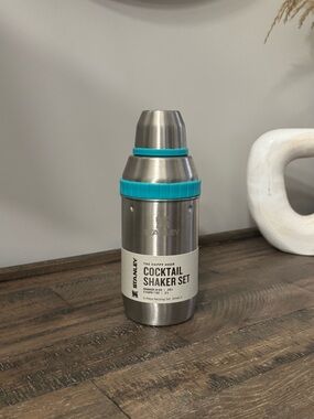 Stanley Teal and Stainless Steel Cocktail Shaker